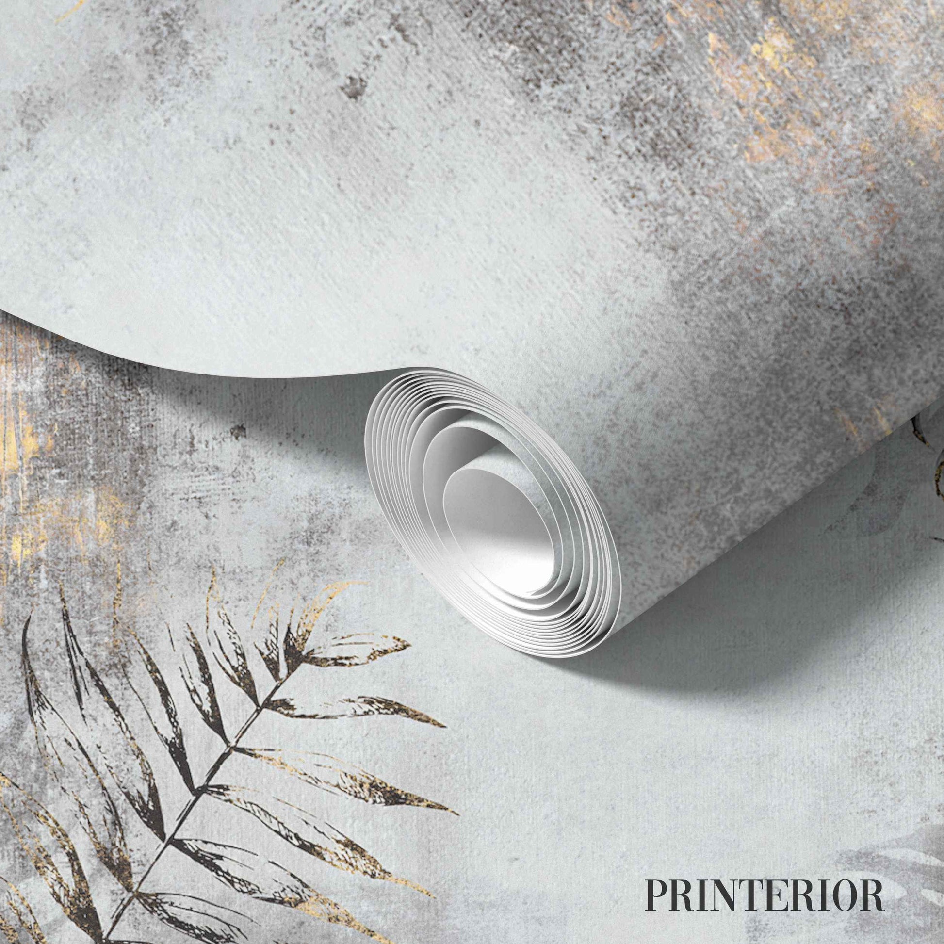 Tropical Oasis, Grey - Printerior