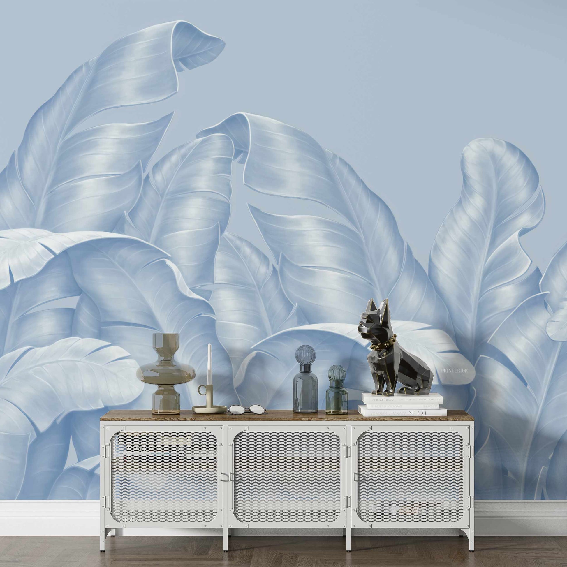 Light Blue Leafs - Printerior