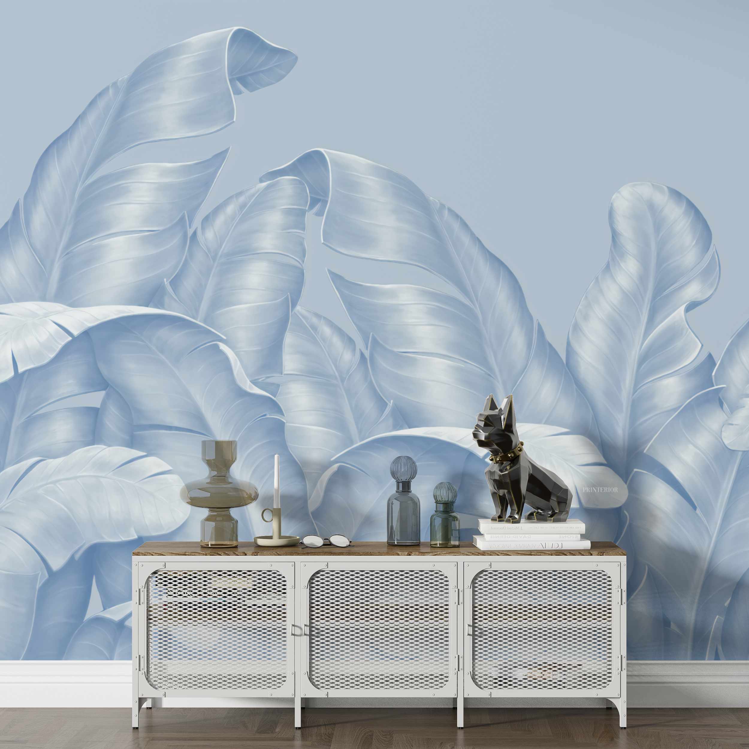 Light Blue Leafs - Printerior