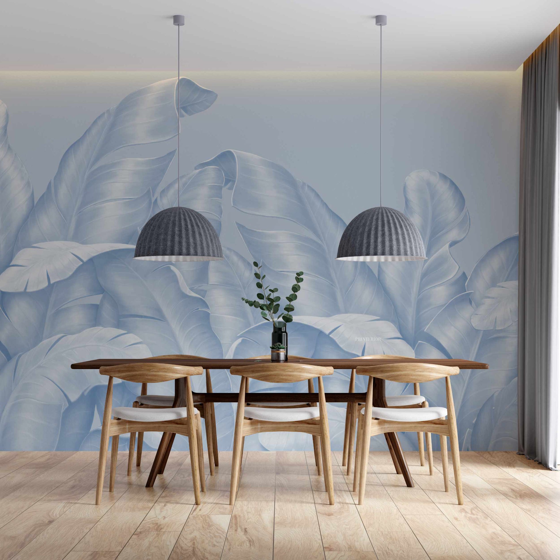 Light Blue Leafs - Printerior