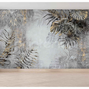 Tropical Oasis, Grey - Printerior