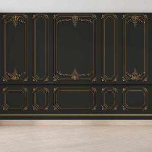 3D Panel Wall, Black - Printerior