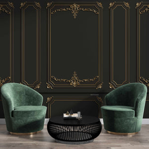 3D Panel Wall, Black - Printerior