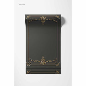 3D Panel Wall, Black - Printerior