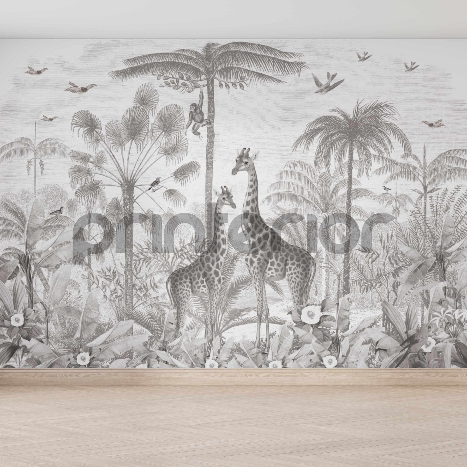 Into the Jungle, BW - Printerior