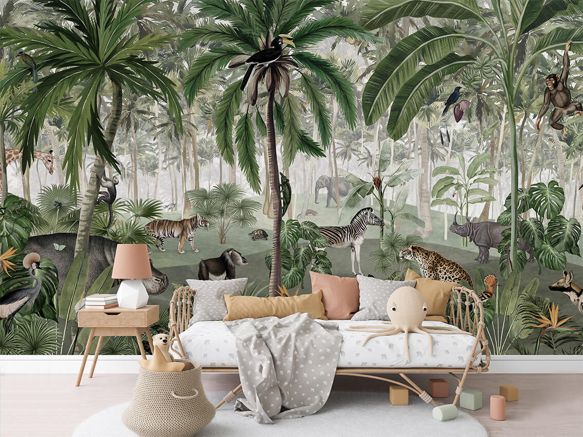 Jungle Lookbook ilustrim artistik me xhungël.