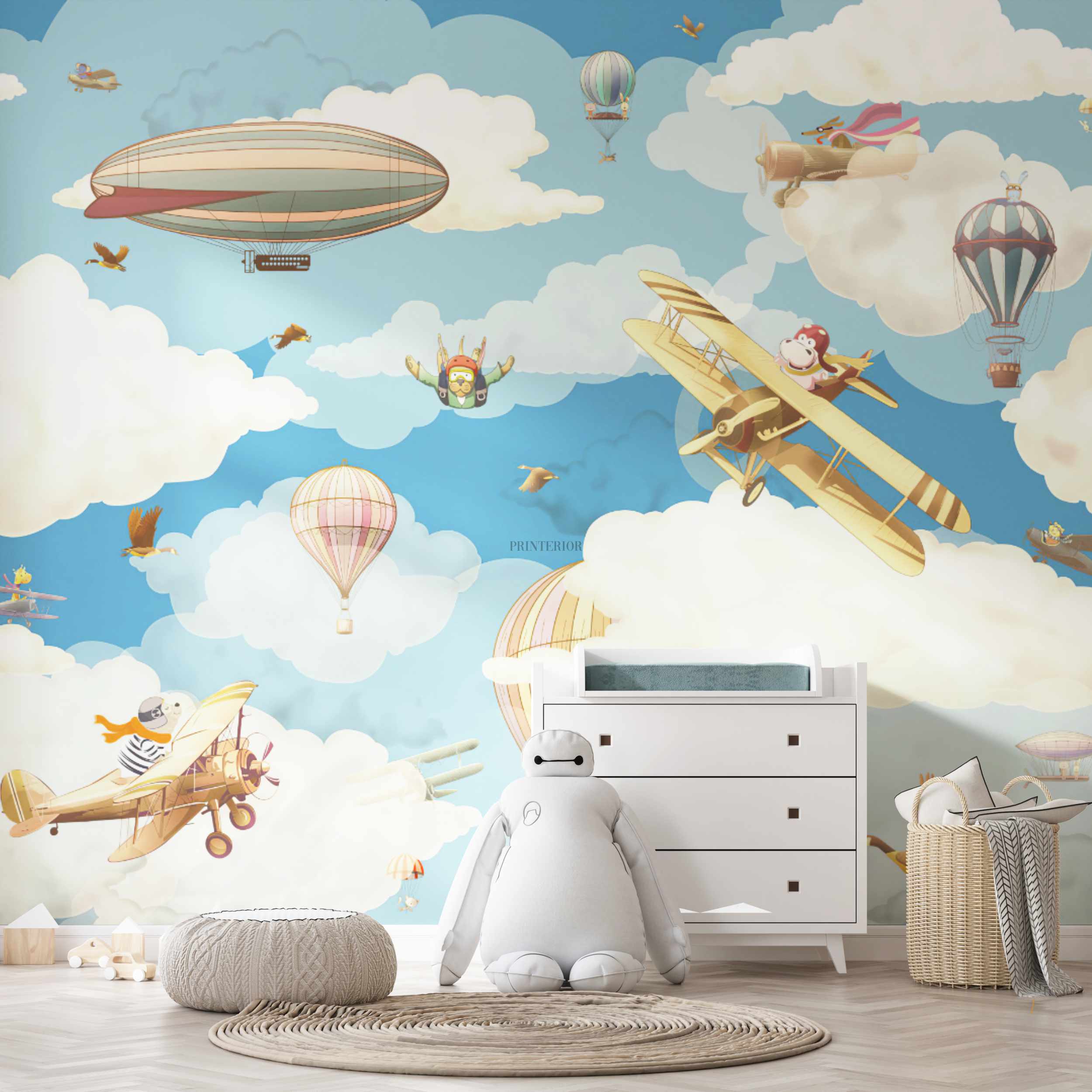 Lets fly, Blue - Printerior