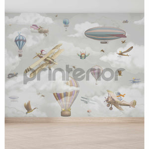 Lets fly, Grey - Printerior
