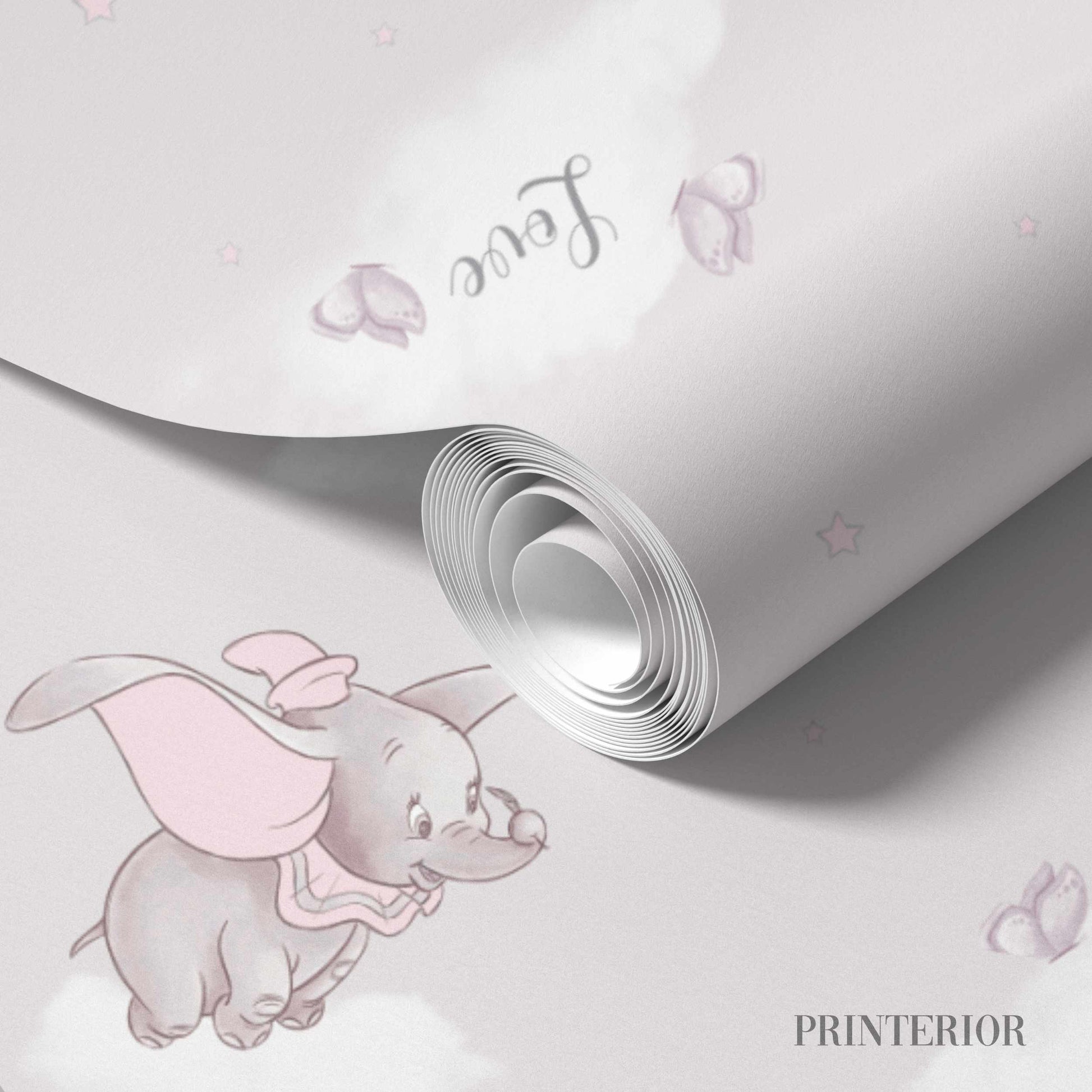 Little Elephants, Pink - Printerior