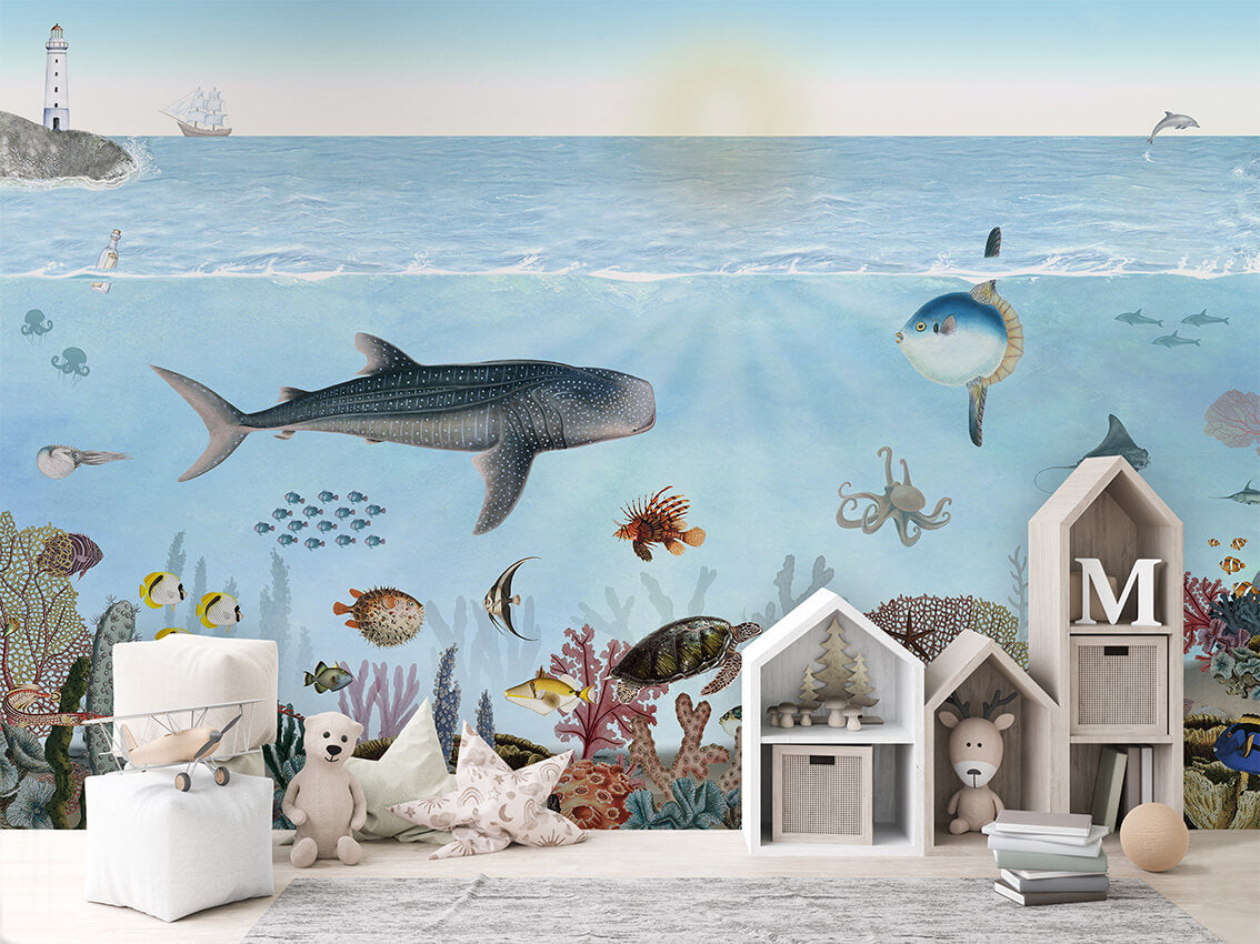 Ocean Lookbook ilustrim artistik me botën e oqeanit.