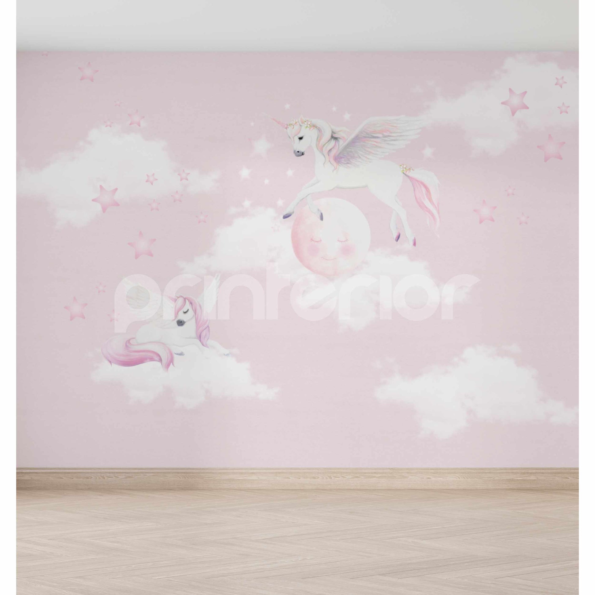 Pegasus & Unicorn, Pink - Printerior