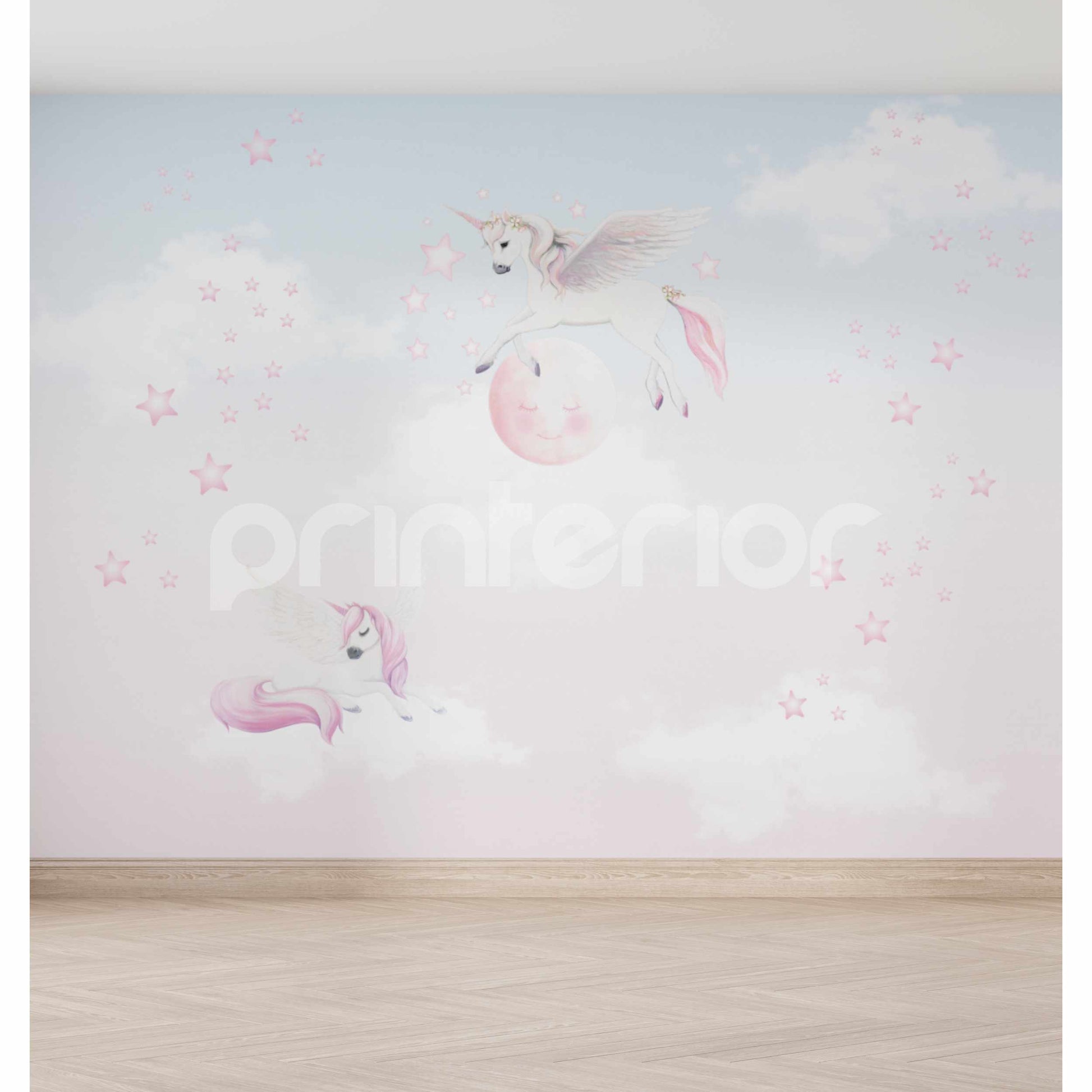 Pegasus & Unicorn, Rainbow - Printerior