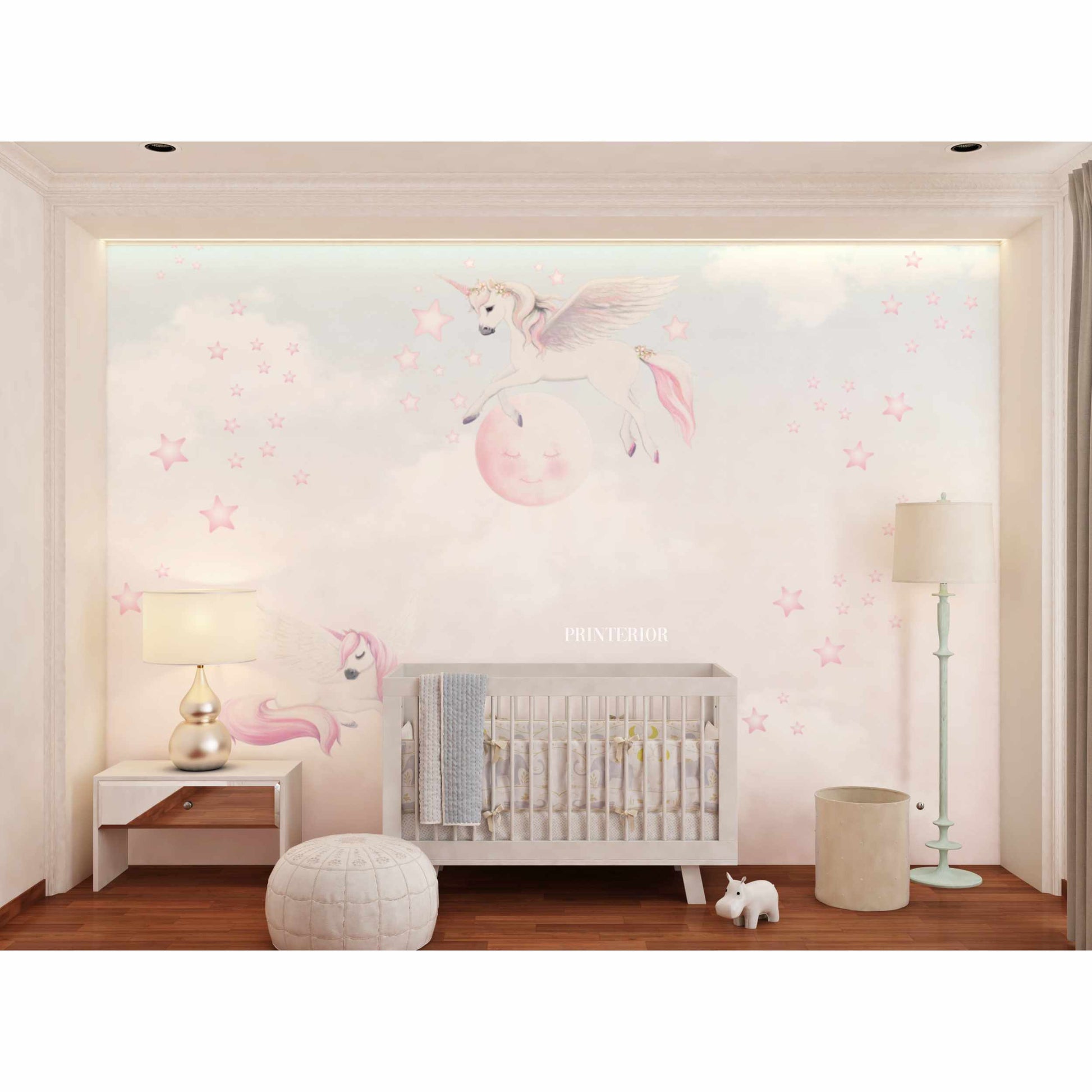 Pegasus & Unicorn, Rainbow - Printerior