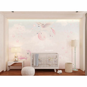 Pegasus & Unicorn, Rainbow - Printerior