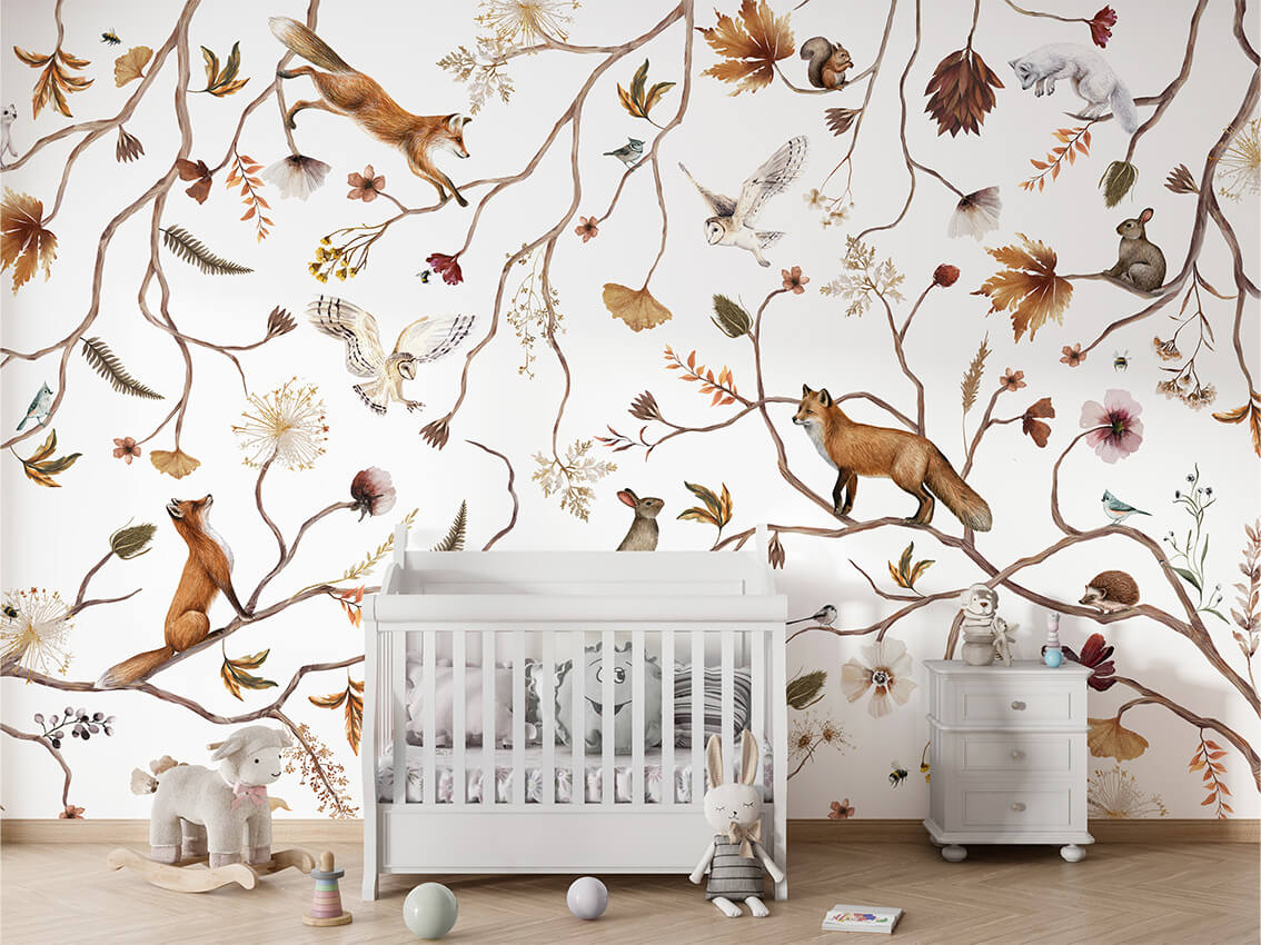 Playful Forest ilustrim artistik woodland.