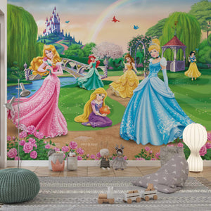 Leter murale me  Princesha - Krijoni një ambient magjik me letrat murale per femije. Leter murale me dizenjo unike.