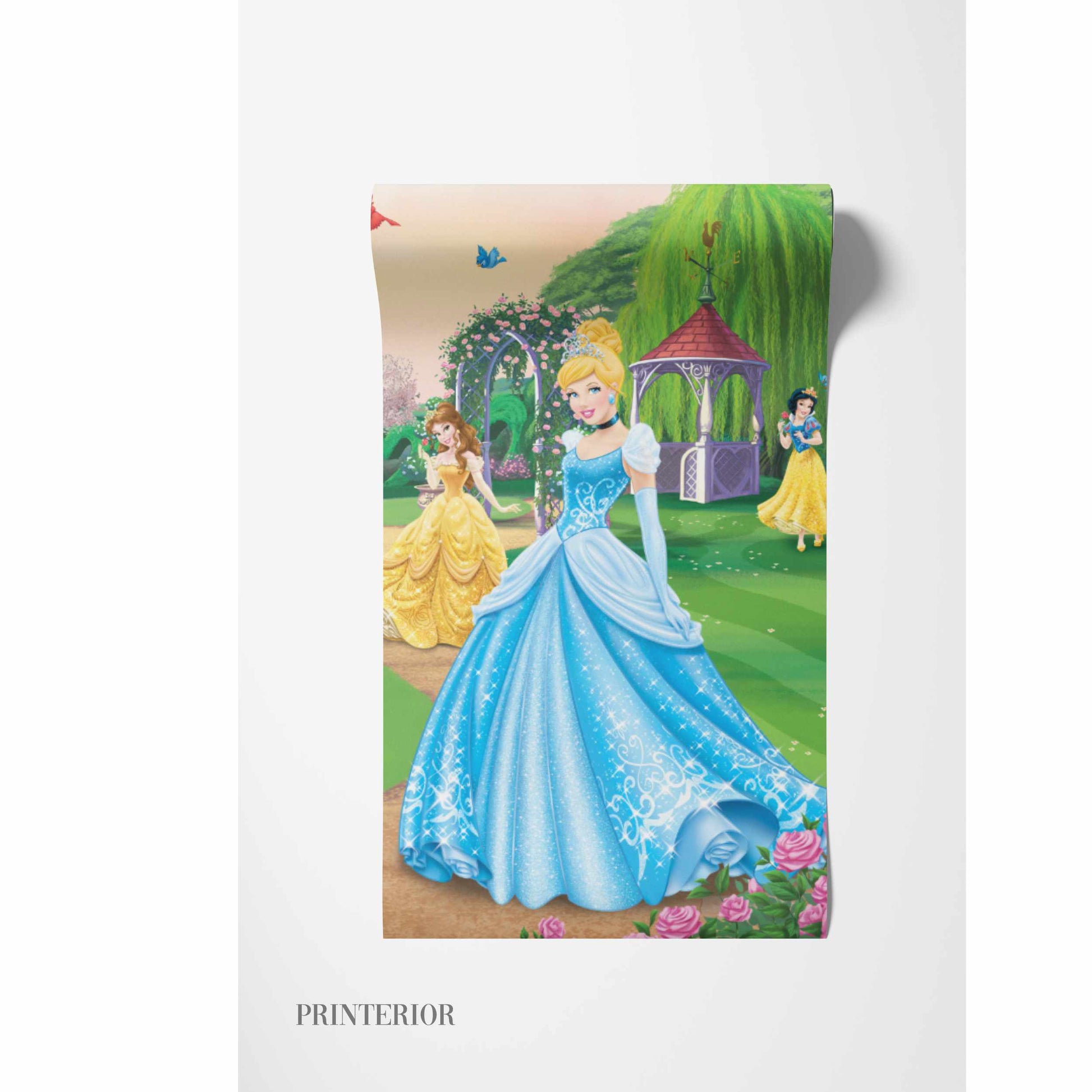 Leter murale me  Princesha - Krijoni një ambient magjik me letrat murale per femije. Leter murale me dizenjo unike.