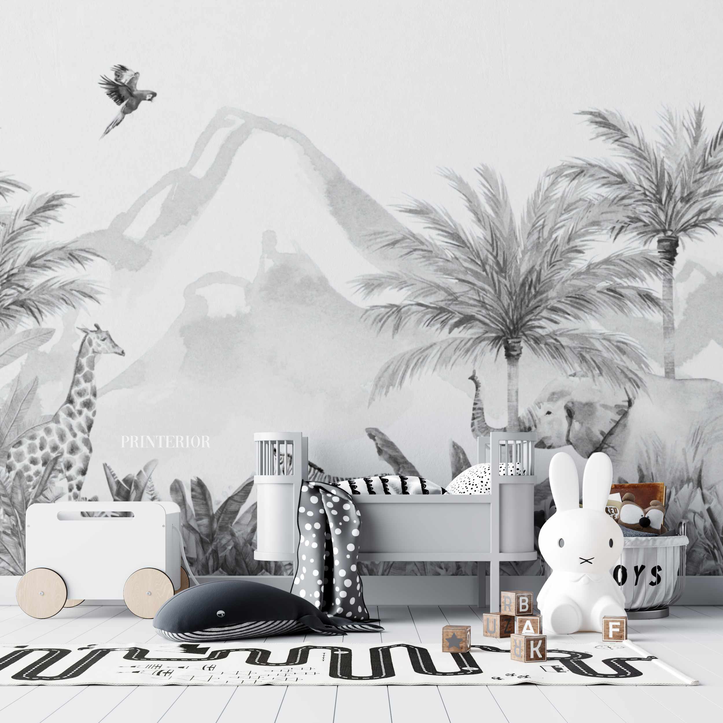 Safari Animals BW 26 - Printerior