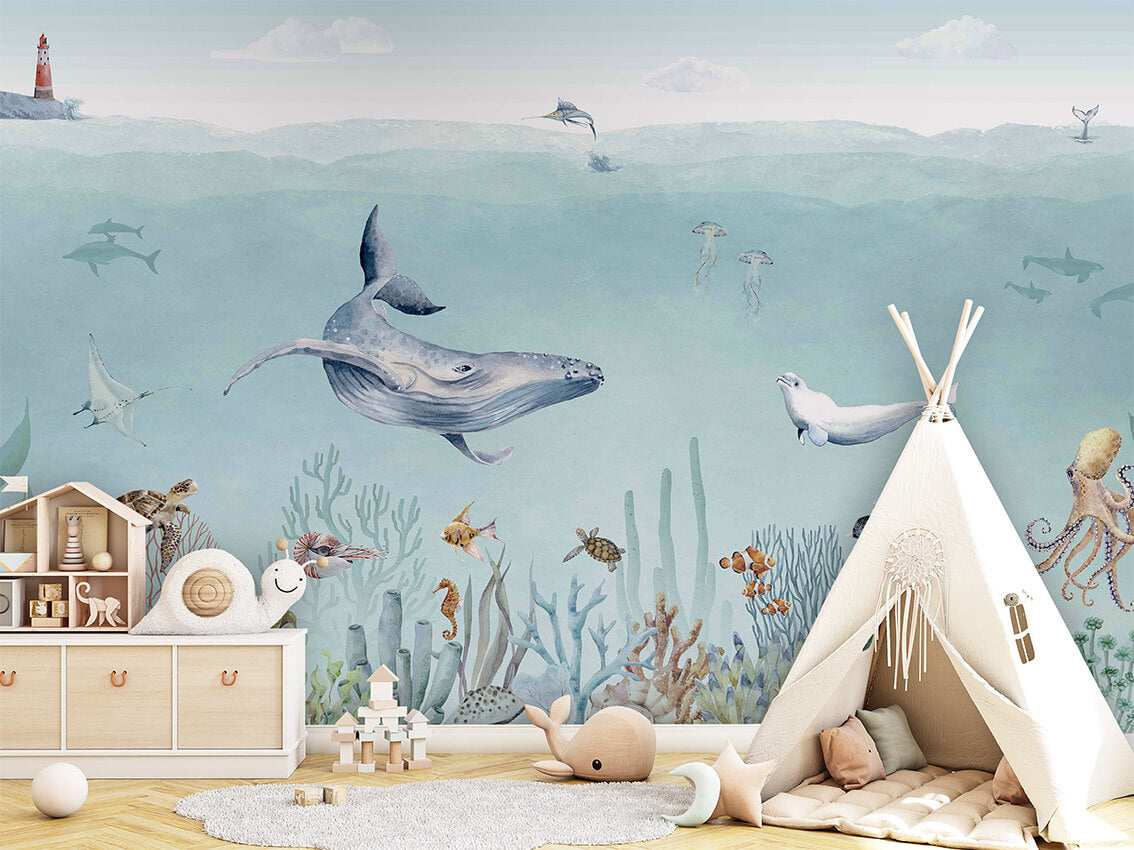 Secret Sealife dekor muri premium nga Printerior.
