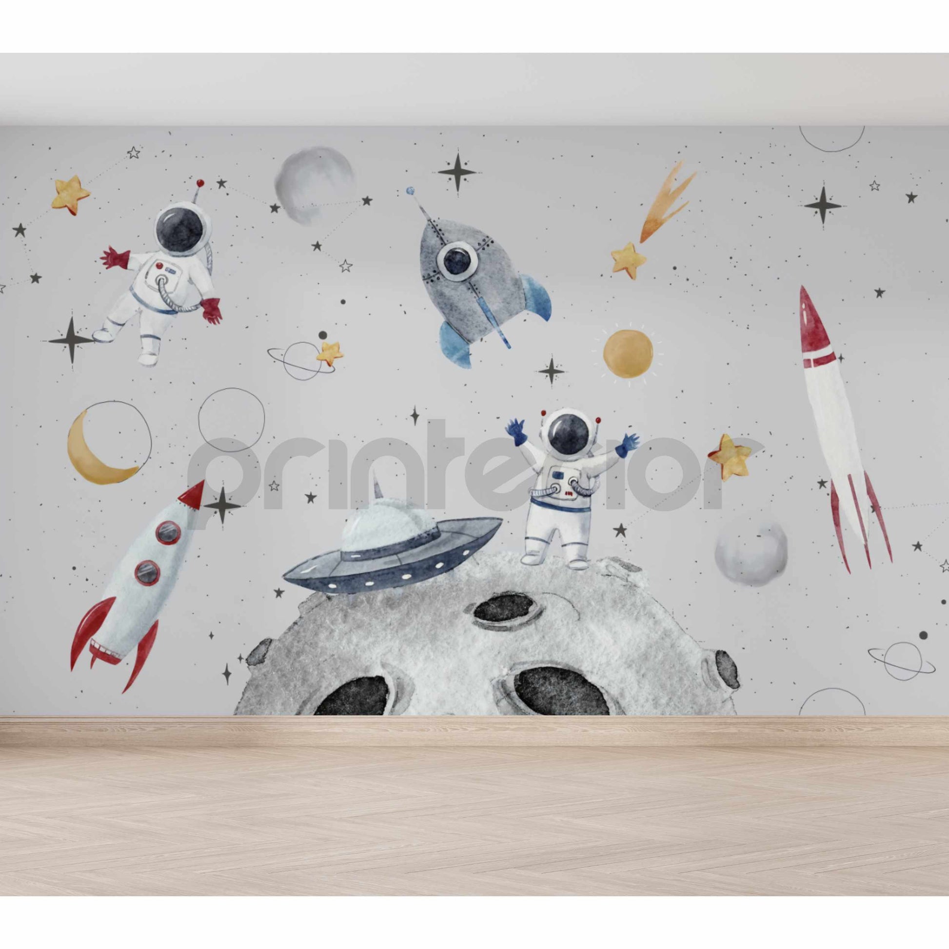 Space Adventures, Grey - Printerior