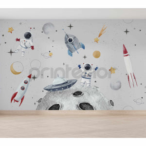 Space Adventures, Grey - Printerior