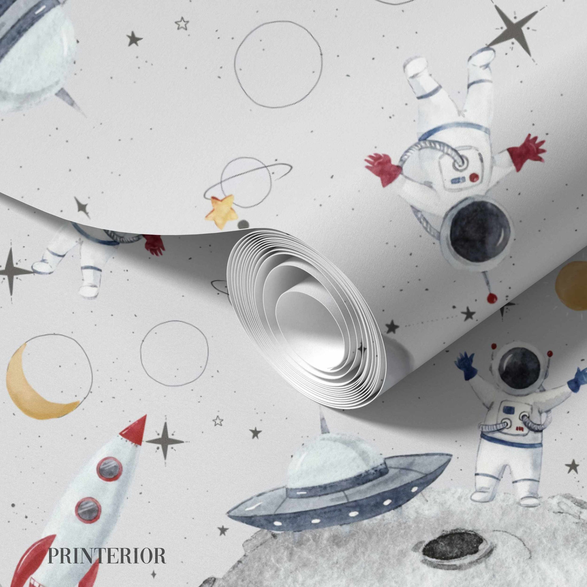 Space Adventures, Grey - Printerior
