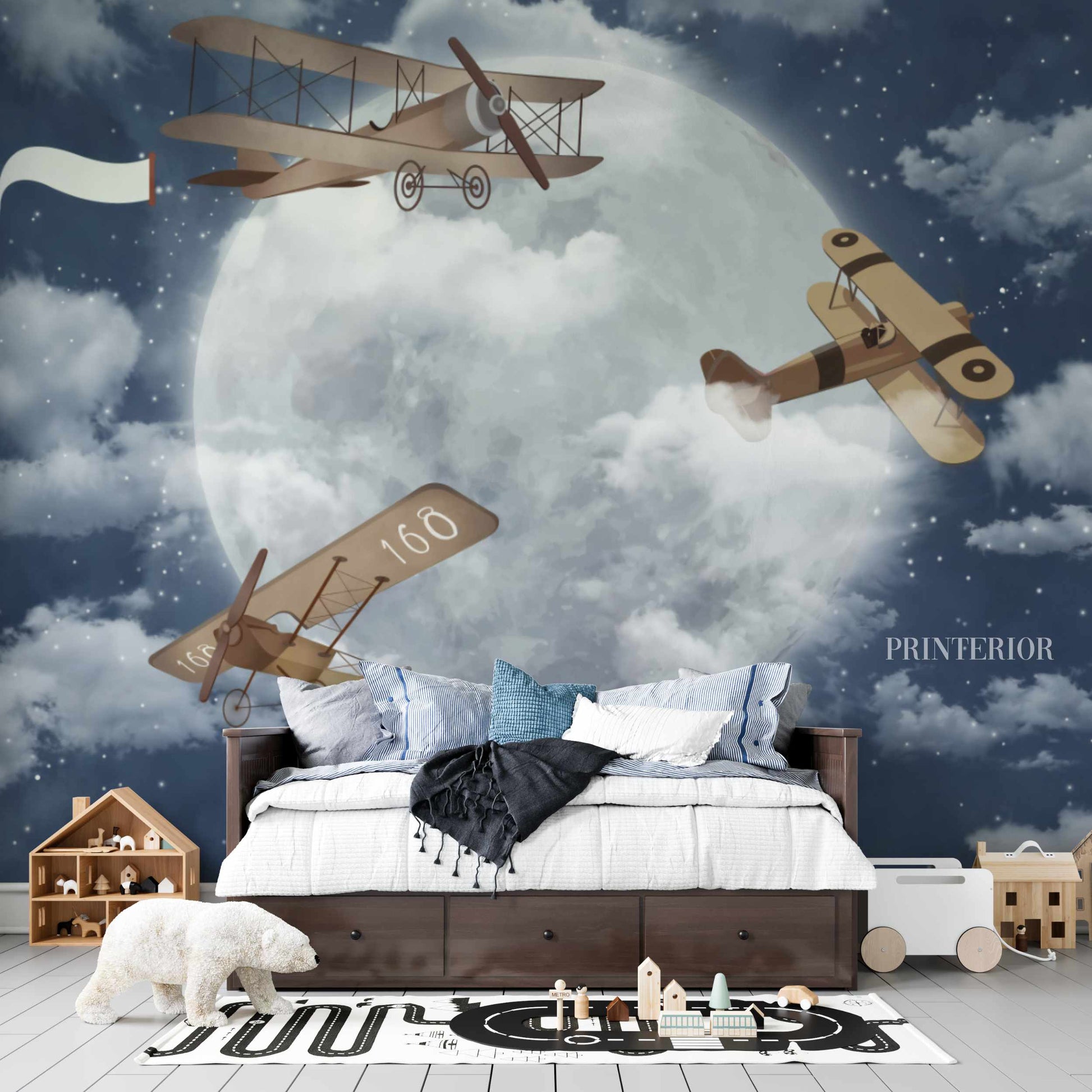 Three Planes Blue - Printerior