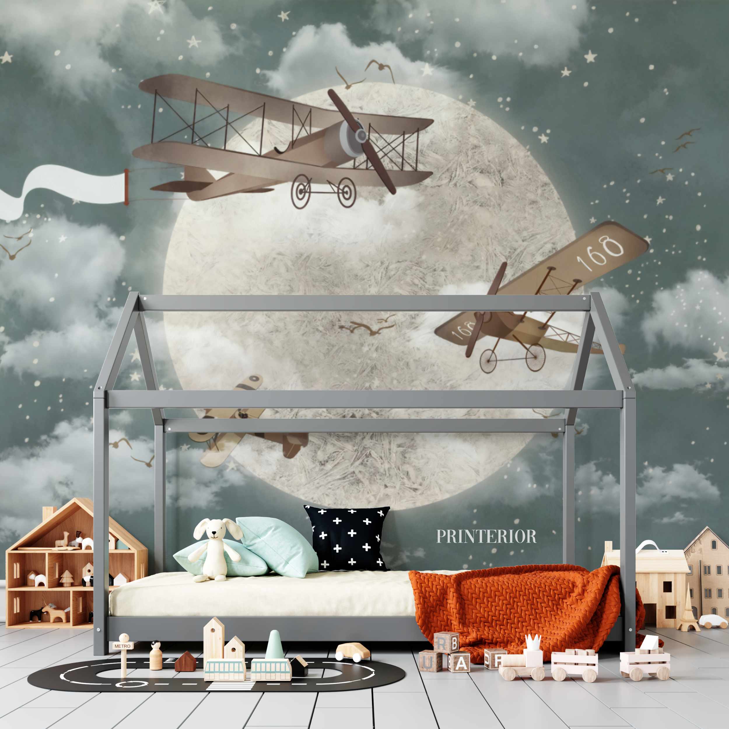 Three Planes Green - Printerior