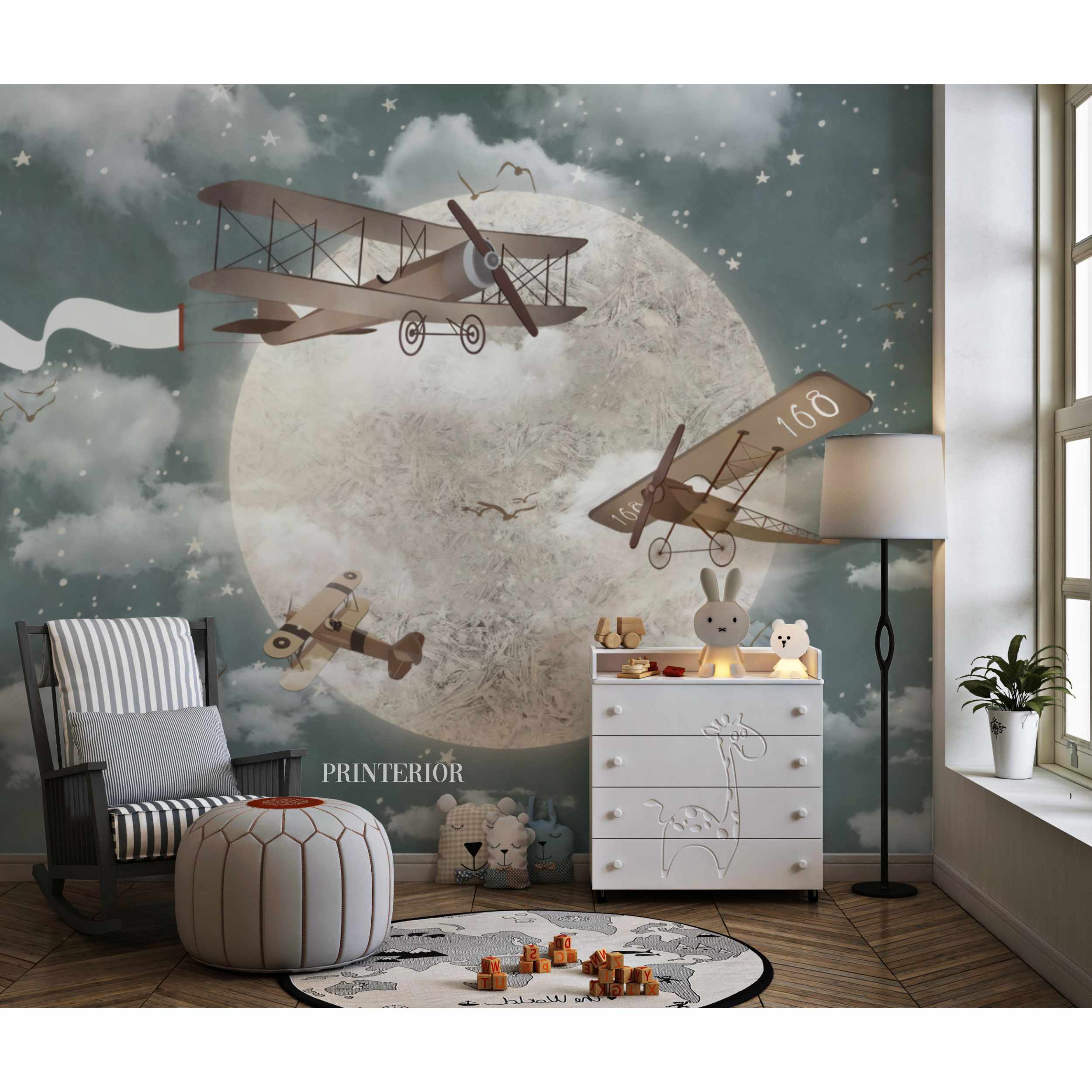 Three Planes Green - Printerior