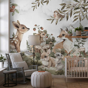 Woodland Friends Hangout - Printerior