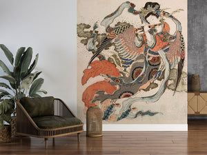 Asian Angel, letër murale në ambient – Living room 2
