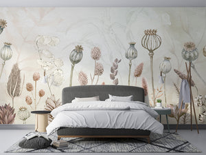 Autumn Flowers, letër murale në ambient – Bedroom 1