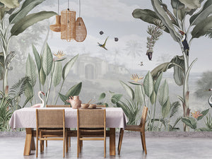 Botanical Beauty, letër murale në ambient – Dining room 1