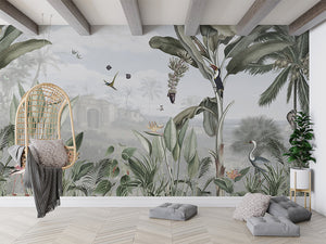 Botanical Beauty, letër murale në ambient – Living room 2