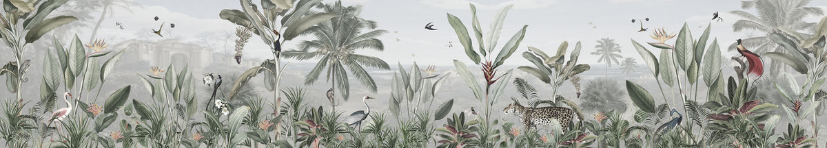 Botanical Beauty – Panorama, letër murale – dizajni i plotë për personalizim