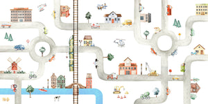 City of Vehicles nga Oliver Robins – dizajni i plotë i letrës murale