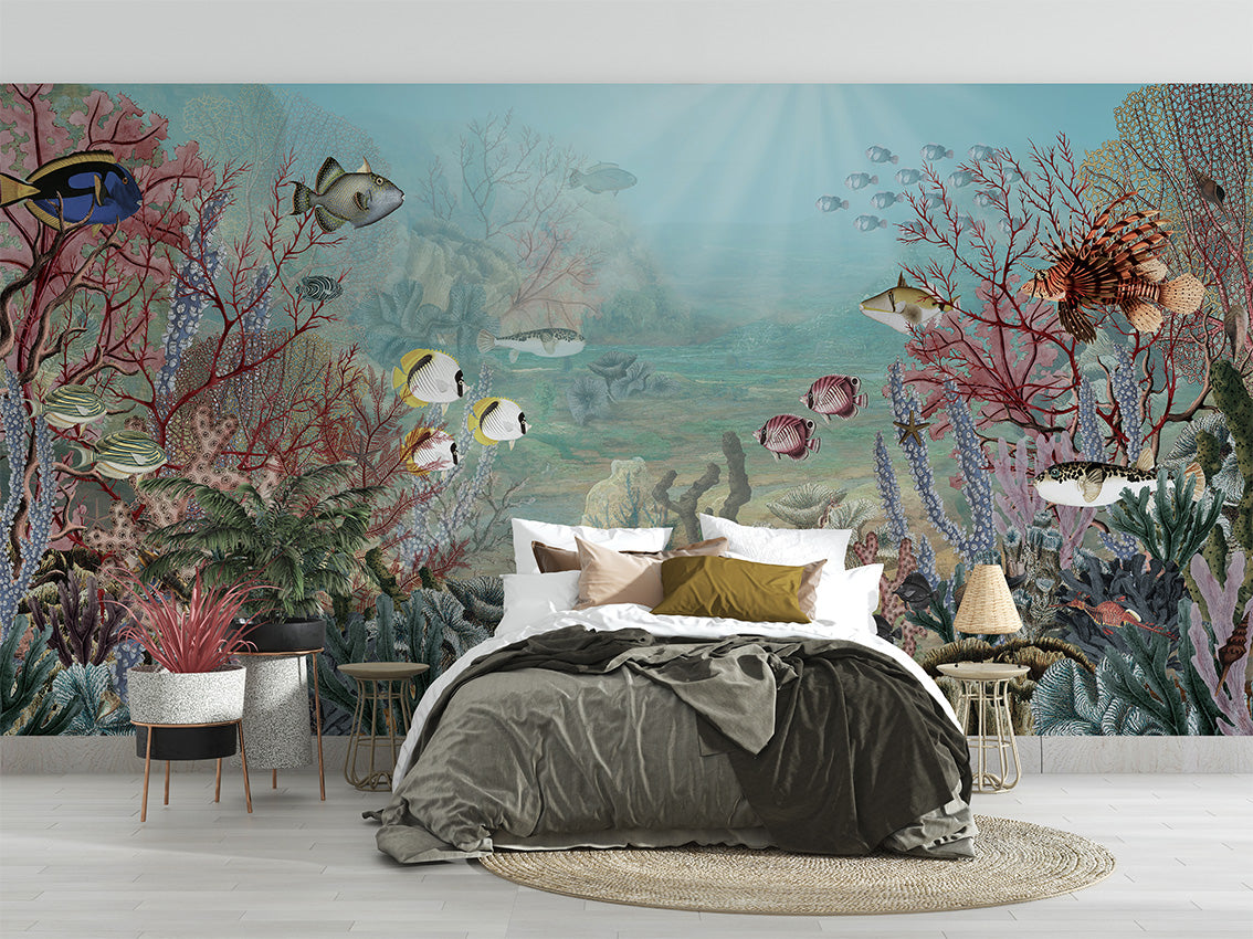 Coral Creatures, letër murale në ambient – Bedroom 1
