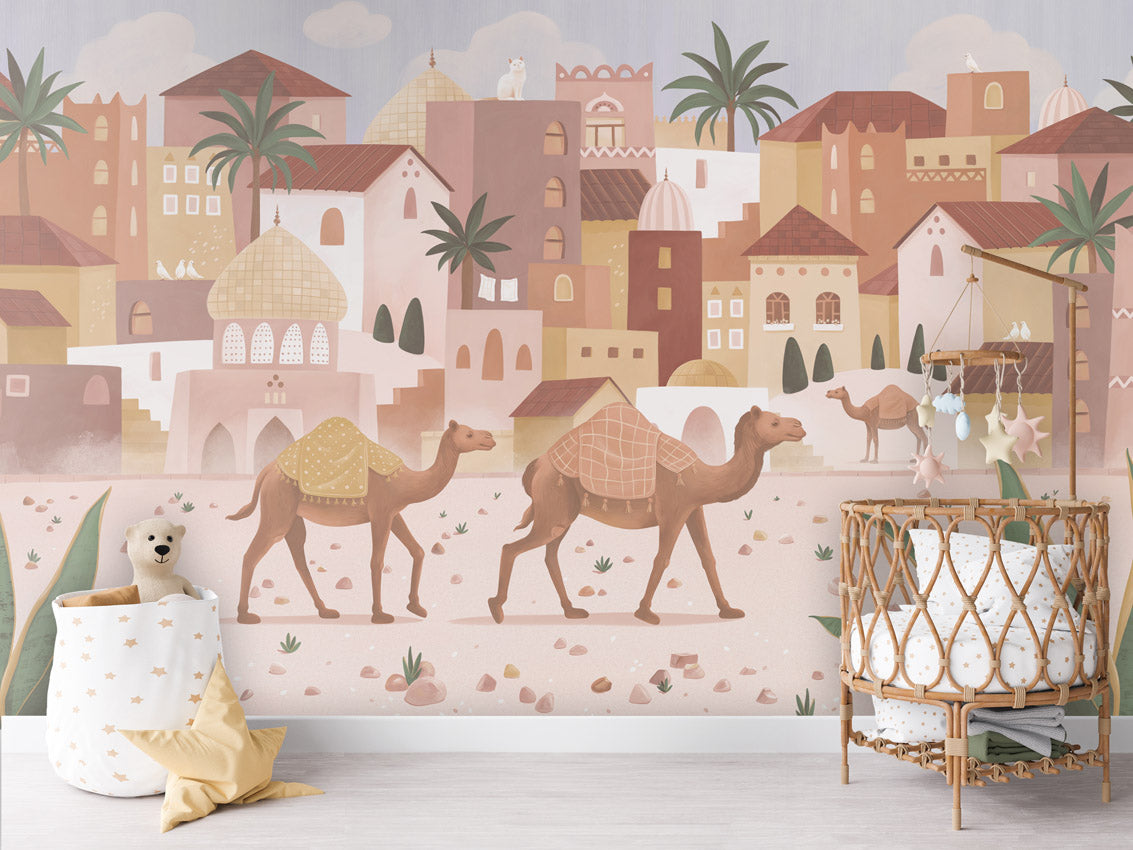 Desert Dreams – letër murale për dhomë fëmijësh, Crib rotan