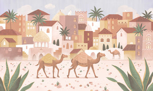 Desert Dreams nga Oliver Robins – dizajni i plotë i letrës murale