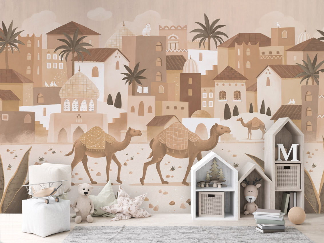Desert Dreams - Mono – letër murale për dhomë fëmijësh, House cabinets