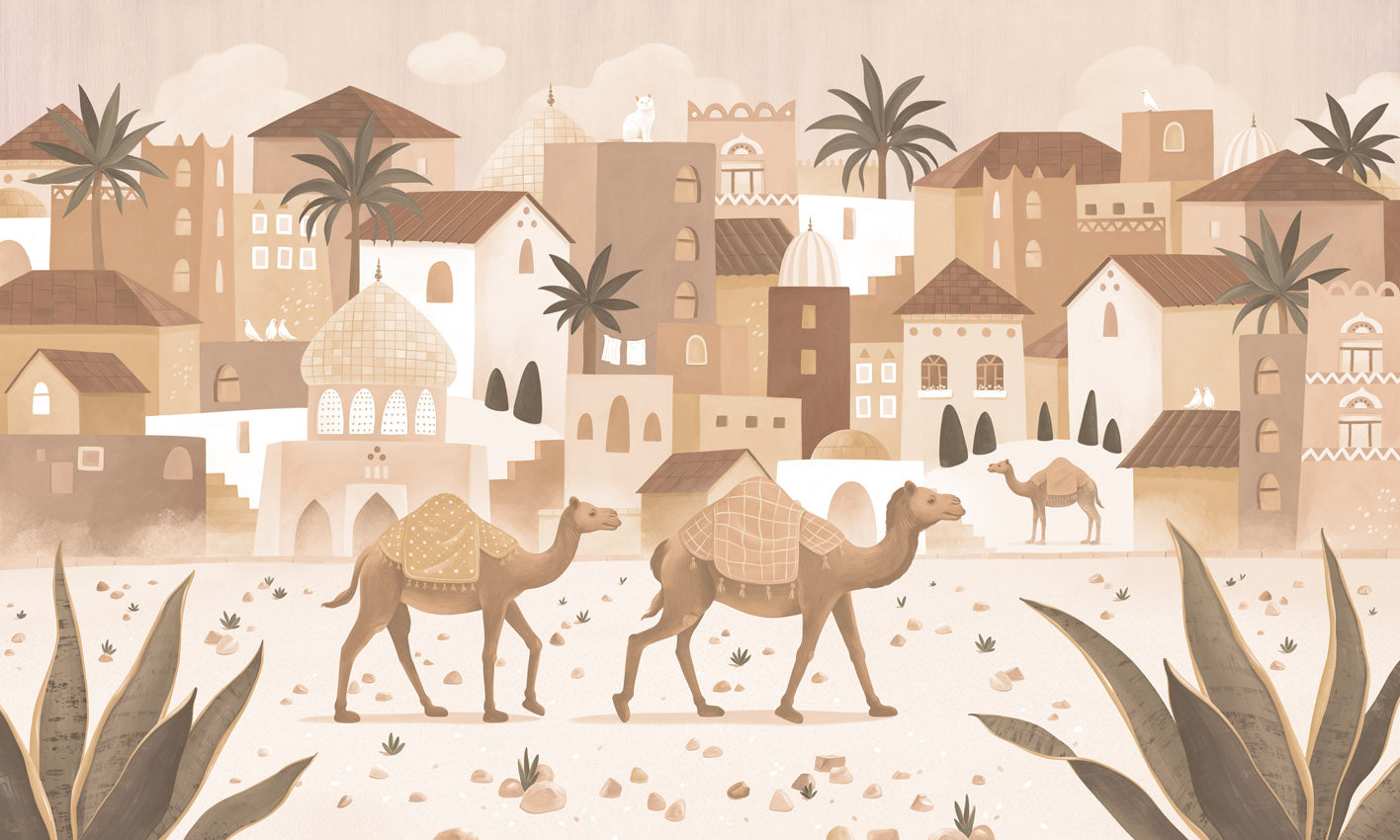 Desert Dreams - Mono nga Oliver Robins – dizajni i plotë i letrës murale