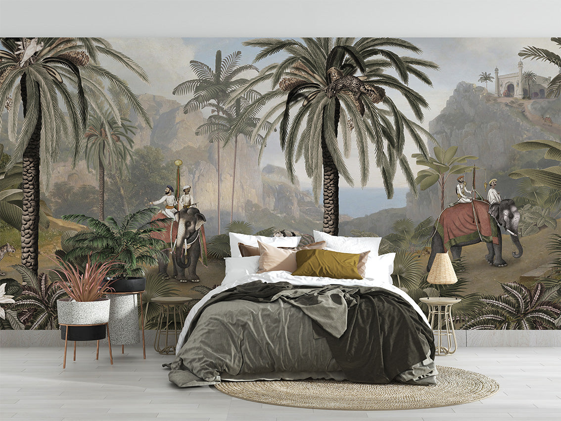 Elephant Elegance, letër murale në ambient – Bedroom 1