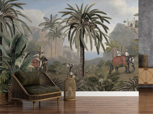 Elephant Elegance, letër murale në ambient – Living room 1