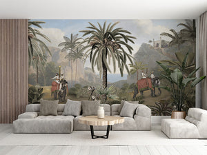 Elephant Elegance, letër murale në ambient – Living room 2