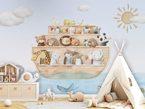 Noah’s Journey – letër murale me arkën e Noes dhe kafshë, Tipi