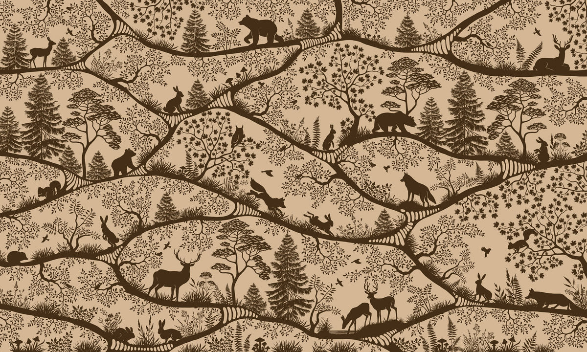 Nordic Nature – Beige Brown, dizajni i plotë për personalizim