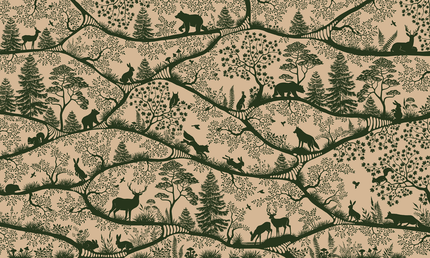 Nordic Nature – Beige Green, dizajni i plotë për personalizim