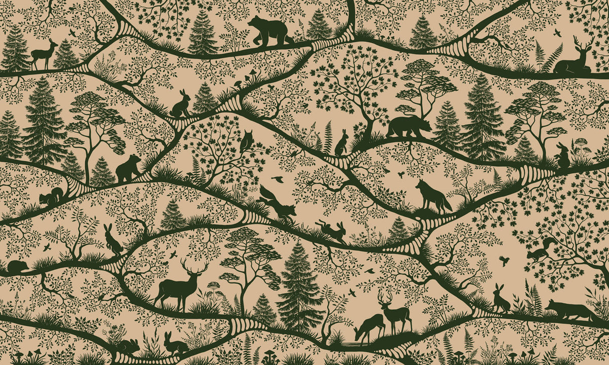 Nordic Nature – Beige Green, dizajni i plotë për personalizim