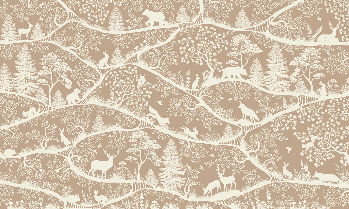 Nordic Nature – Brown White, dizajni i plotë për personalizim