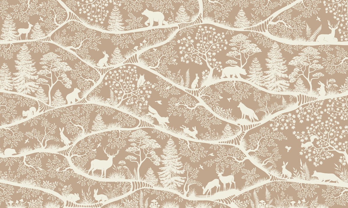 Nordic Nature – Brown White, dizajni i plotë për personalizim